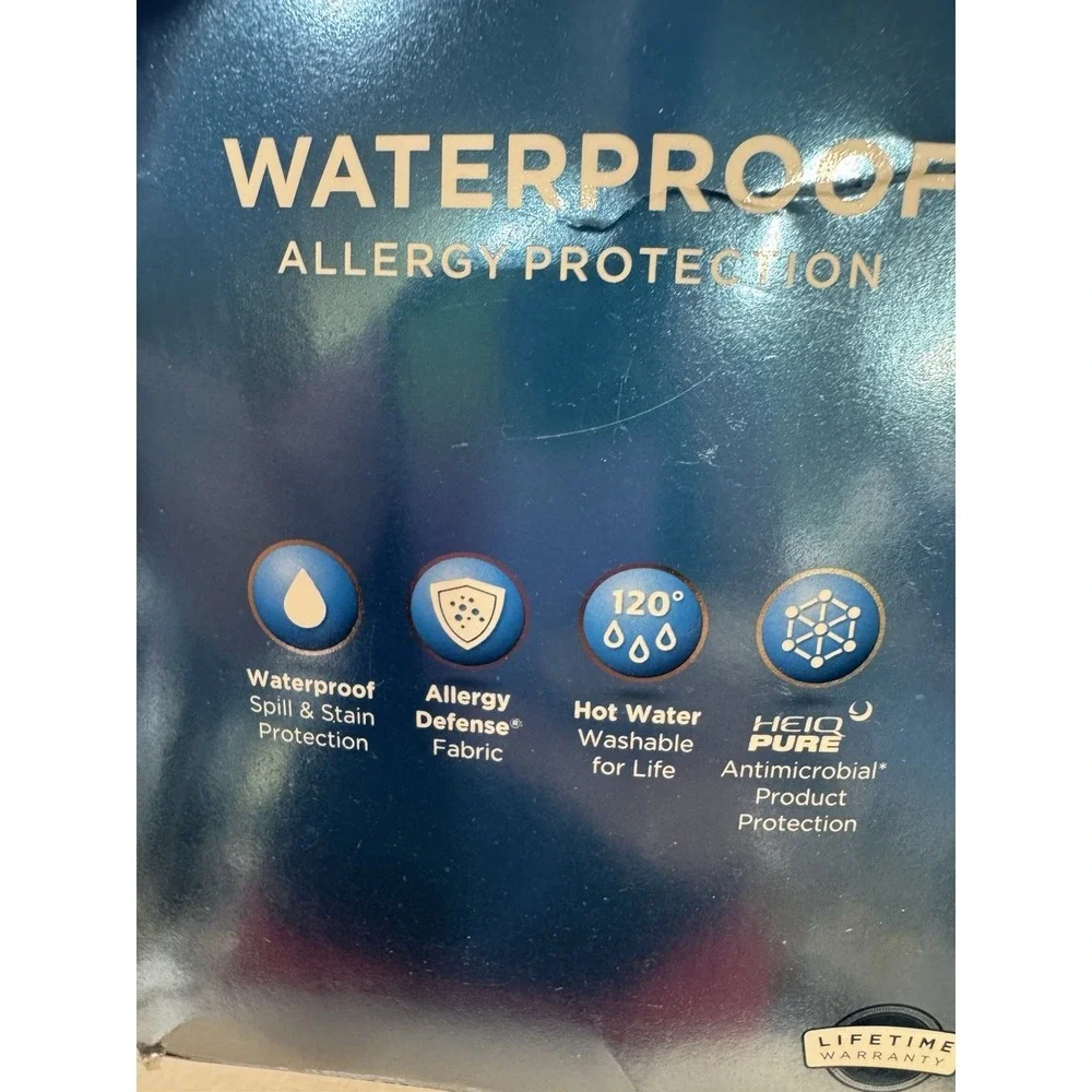 AllerEase Zippered Pillow Protectors Waterproof Standard / Queen (2Pack)